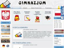 Tablet Screenshot of gimnazjum.zsprzeginia.pl